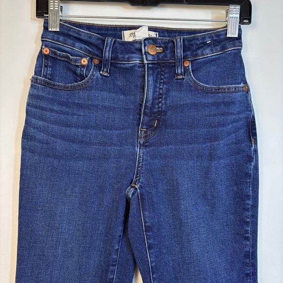 Madewell Curvy Kick Out Crop Jeans size 25 Flare Mid Rise Colleton Wash nn498 - Picture 6 of 13